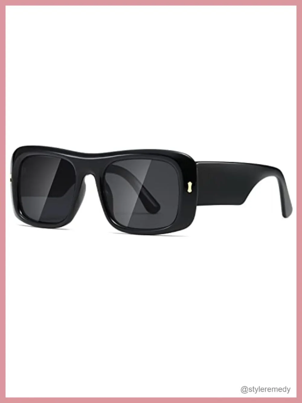 Retro Square Frame Sunglasses UV400 Oversize Shades